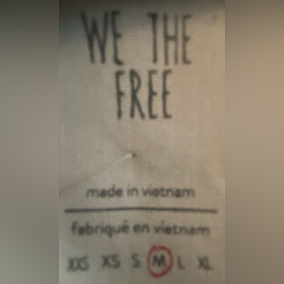 Free People We The Free Black Long Sleeve Black Top Women's Sz Medium - Picture 3 of 12